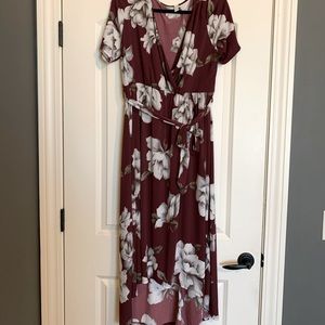 Pinkblush maternity high low dress